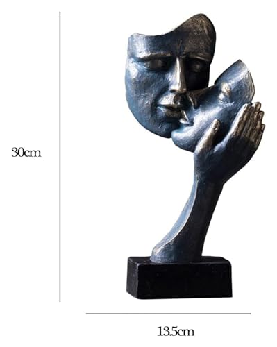 Tableau Résumé S Statue de Silence en Résine Décoration d'Art Rétro