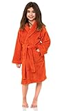 TowelSelections Girls Plush Shawl Robe Super Soft Fleece Bathrobe Made in Turkey