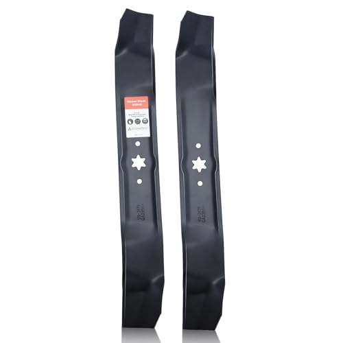 Hipa 2-Pack 942-0616A Mulching Blades 6 Point Star Set for Cub Cadet Troy Bilt Bronco Pony MTD 42 inch Deck Mower XT1-42 LT42 ZT1-42 Replace for 942-0616 742-0616 742-0616A Mower Blades