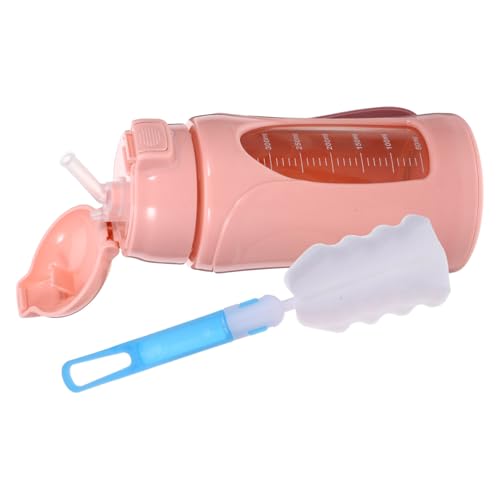 Bouteille eau verre graduée étanche gourde de sport réutilisable 1L