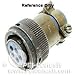 Itt Cannon Circular Connector, Mil-C-26482 Series I (Vg95328), Plug, 41, Pin, Solder, Cable Mount - KPT06A20-41PY