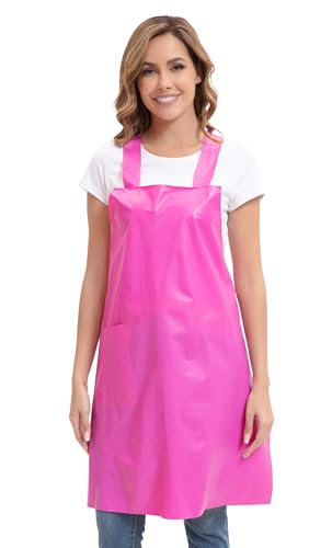 Nanxson Unisex TPU wasserdichte Schürze Leichte Dünn Schürze Arbeitsschürze mit H Schultergurt für Kochen Garten Grill