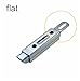 Pull Type Automatic Spring Latch Sliding Industrial Door Latches MX06 Linkage Self-Locking Heaven and Earth Dark Bolt Door Pin 1Pcs(Flat)