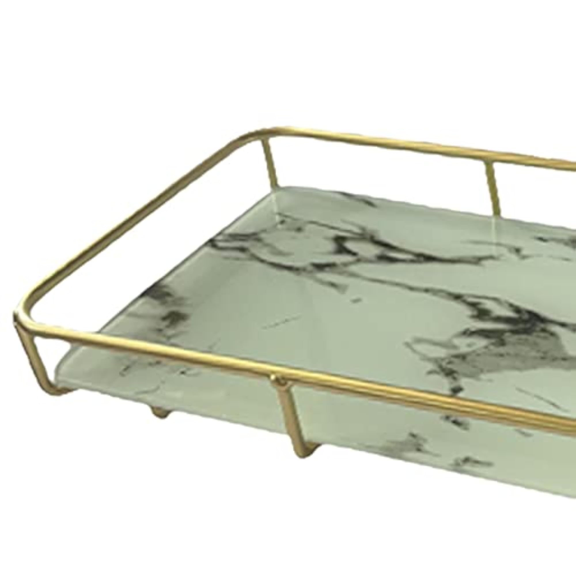 Countertop Jewelry Storage Tray with Black Stripes