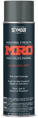 SEYMOUR 620-1417 Industrial MRO High Solids Spray Paint, Dark Machinery Gray 16 Ounce (Pack of 1) Packaging may vary