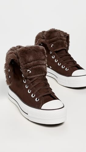 Chuck Taylor All Star Fold Over Lift Platform XHi Faux Fur - vue 10