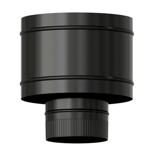 WOLFPACK LINEA PROFESIONAL Terminal Antirrevocante Estufa Vitrificado Negro Ø 120 mm. Sombrero Tubo Chimenea, Sombrero Tubo Humo, Sombrero Tubo Calefacción