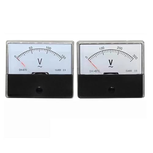 Medidor de panel analógico DH-670, voltímetro, CA 150 V, 300 V, 500 V(100V)