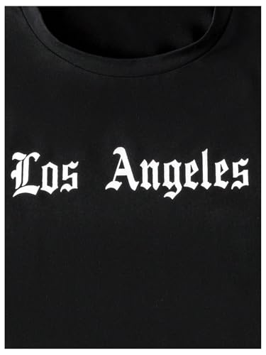 SweatyRocks Boy's Letter Graphic Tees Crewneck Short Sleeve Summer T Shirt Streetwear4