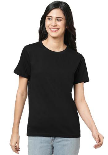Image of Wear Your Opinion Women's S to 5XL Plain Solid 100% Cotton Unisex Boyfriend Fit T-Shirt (Design: Solid)