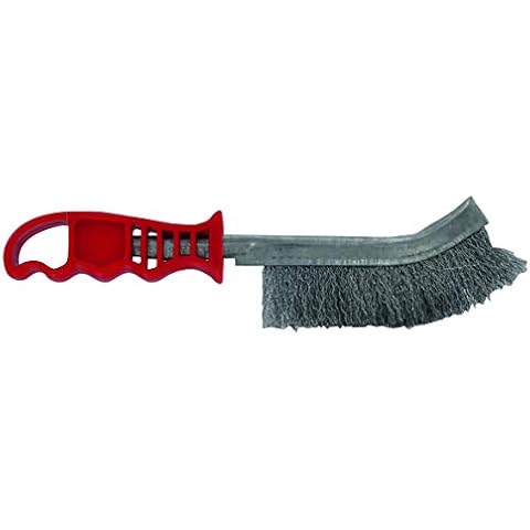 TIVOLY XT20251006169 Ergonomic Convex Metallic Steel Wire Hand Brush Length 0.3 mm 235 Cover