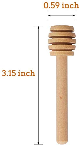 Wood Honey Dipper Sticks, 100-Pack, 3
