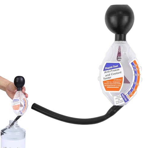 VTYTZZ Tester antigelo per auto, tester per refrigerante, dispositivo di raffreddamento dell'acqua di raffreddamento, tester antigelo per auto, tester antigelo fino a -43 °C, dispositivo di