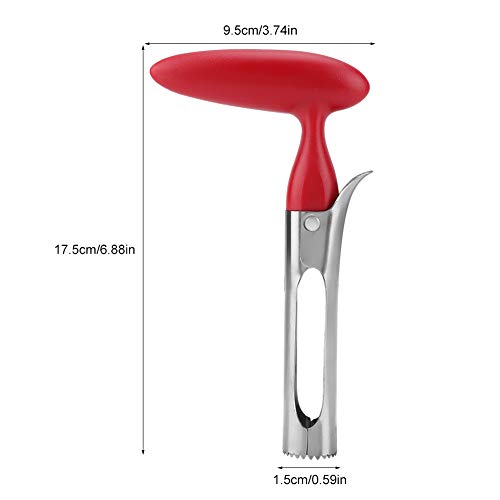 Pineapple Corer, Stainless Steel Cutter and Slicer Tool Pear Corer Tool Stainless Steel Corer Fruit Seed RemoverSharp Fruit Corer - Image 2