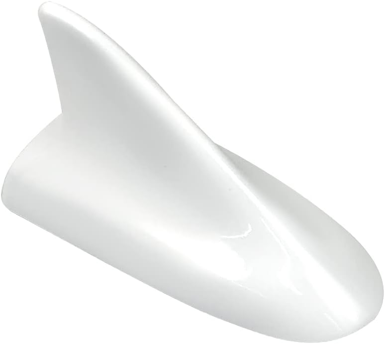 Auto Car Shark Fin Universal Roof Antenna Dummy Aerial for Decoration ONLY (White)