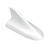idain Auto Car Shark Fin Universal Roof Antenna Dummy Aerial for Decoration ONLY (White)