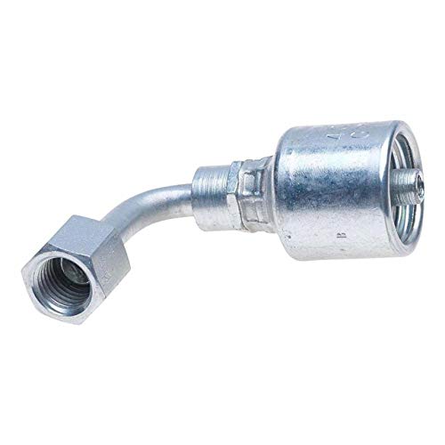 Image of Gates G25205-1212 Female SAE 45 Flare Swivel - 90 Bent Tube (MegaCrimp)