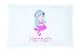 Personalized Kid's Purple Haired Mermaid Pillowcase Microfiber Polyester Standard 20 by 30 Inches, Name Pillow for Girls, Custom Pillowcase, Mermaid Bedding Decor, Little Mermaid Bedding for Girl