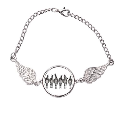 Bracelet en métal avec ailes d'ange taille M bijou poignet femme homme