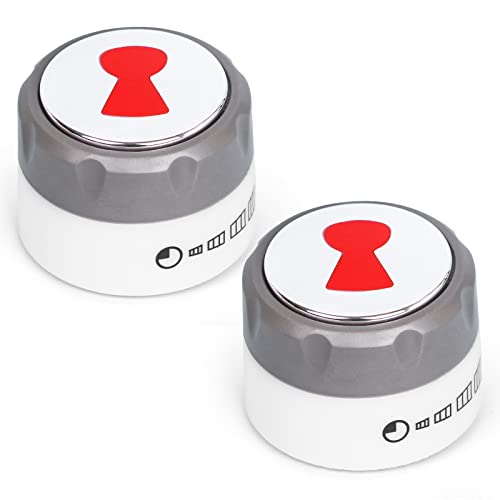TERGTIRY New Upgraded 70867 Control Knobs Burner Lighted2-3/8 Diameter Compatible with Weber Summit 400/600 Series Grills Manufactured 2007-2011(2 Pieces)
