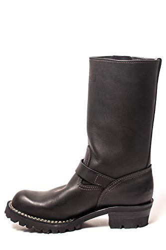 Wesco 11" Black Leather Boss Boots 77001004