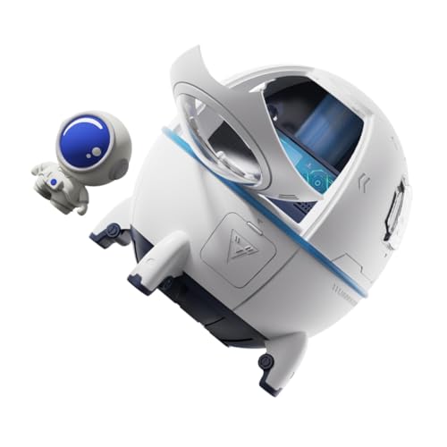 TOYZFRIENDY Humidificador USB Nave Astronauta con LED Gran Nebulización H Portátil y Silencioso para Coche Dormitorio y Habitación Infantil