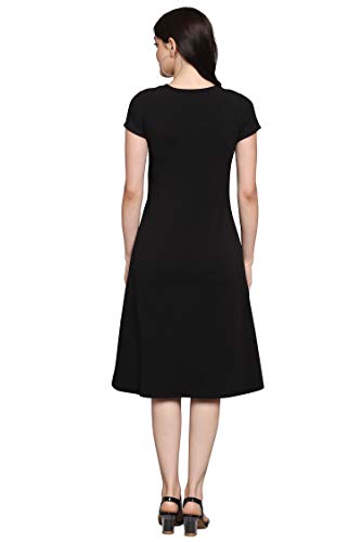 Image of PURVAJA Women's Fit & Flare Knee-Length Dress