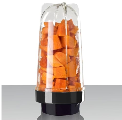 Image of Bullet Mixer Grinder Jar single (600ml) | BPA-Free Heavy-Duty Replacement Bullet Jars | Leakproof | Compatible with 4-Teeth Coupler & Dual Locking System