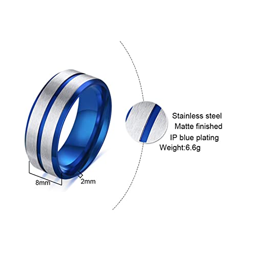 Bague Couple en Acier KnSam Cadeau Romantique Princesse Cœur