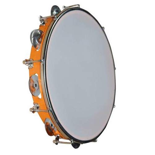 Tambourine With Head Aluminium Hand Percussion Musical Instrument (12 INCH) Tambourine With Head Aluminium Hand Percussion Musical Instrument (12 INCH)