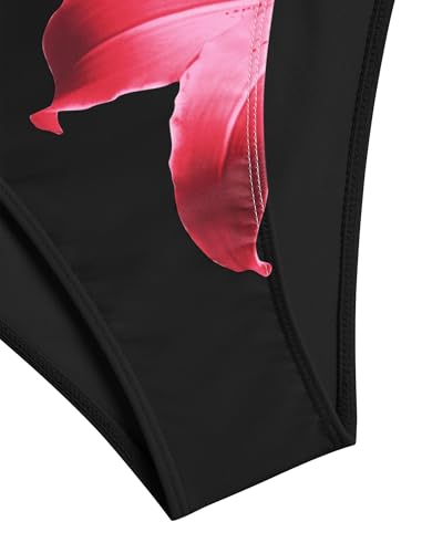 Image of ZAFUL Women's High Cut Bandeau Bikini Set Strapless Solid Color 2 Pieces Bathing Suit Swimsuit