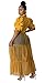 Ekaliy Women’s Plus Size Casual Tunic Tops Blouses Mesh See Through Shirts Dresses with Belt Club Party Outfit XXL Yellow