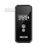 FluxAxis Breathalyzer, Advanced High-Accuracy Personal Breathalyzers for Alcohol, Portable Handheld Digital Alcohol Breathalyzer Tester with 8 Reusable Mouthpieces for Home & Travel Use