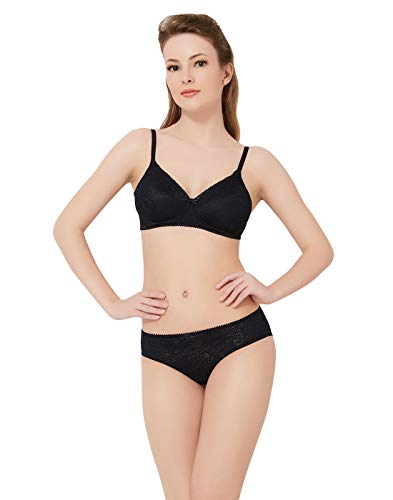 Image of Amante Lace Padded Non-Wired Full Coverage T-Shirt Bra