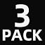 3 Pack Black Canvas Apron