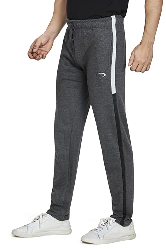Image of Men's Regular Fit Trackpants(Size M to 8XL),Smooth Soft Feel, Antimicrobal Fabric with Zipper Pockets