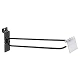 Slatwall Hooks with Label Holder, Black 8