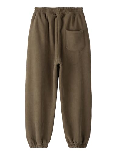 Kids Boys Corduroy Pants Elastic Waist Windproof Sweatpant Soft Cotton Loose Joggers Solid Warm Pant 6-13 Years2