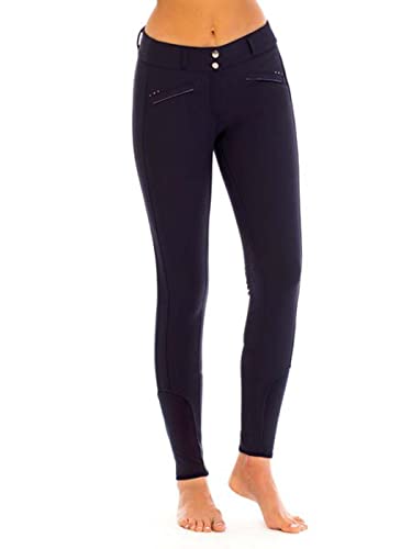 Goode Rider Miracle Knee Patch Breech, Navy, 26R