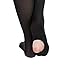 MANZI 1-3 Pairs Women's Girls' Basic Convertible Transition Ballet Dance Tights 40 Denier(Black,XL)