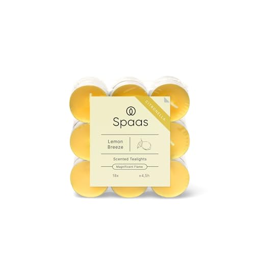 Bougies chauffe-plats citronnelle Spaas jaune clair Lemon Breeze x180 - 2