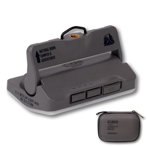 CARGO CONTAINER カーゴコンテナ SLIM LIGHT MINI ランタン ライト アウトドア LED 充電式 専用ケース付 グレー CARGO CONTAINER カーゴコンテナ SLIM LIGHT MINI ランタン ライト アウトドア LED 充電式 専用ケース付 グレー