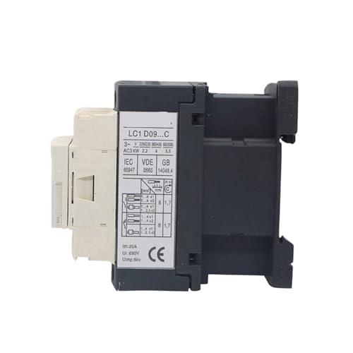 Contacteur CA triphasé LC1-D09 220V à déclenchement magnétique stable