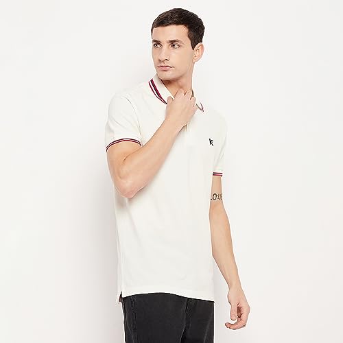 Image of KAMELEON Men's Regular Fit 100% Cotton Polo Neck Half Sleeve Solid Plus Size T Shirt, Casual Collar Tees for Boys S to 3XL