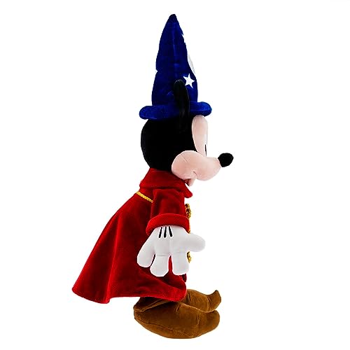 Disney Store Official Fantasia Collection: Medium 22-Inch Sorcerer Mickey Mouse Plush - Authentic, Soft & Cuddly Toy - Ideal for Fans & Kids
