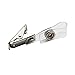 Happy Trees 100pc Metal Badge Clips with Strap Clear ID Strap Clip Adapter
