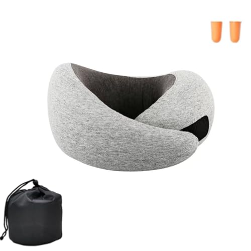 WOVTE ネックピロー 首枕 U型 コンパクト カバー洗濯可 エアーピロー ネッククッション 快眠 快適 安眠 昼寝 携帯枕 ストレートネック 枕 出張 バス 新幹線 飛行機 旅行