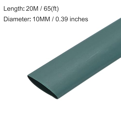 Gaine thermorétractable 10mm verte 20m isolante pour câbles - 2