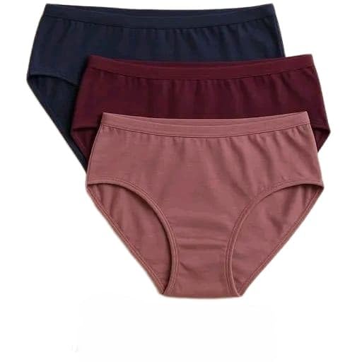 Women's Cotton Hipster Underwear Pack of 3 | High Rise Comfortable Briefs | Soft Panties | Multicolor-image-34