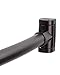 Adjustable Curved Shower Curtain Rod, Rustproof Aluminum, Adds Space and Adjusts from 36 in to 61 in, Telescoping Design, Bronze